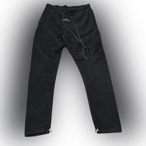 Fear Of God Essentials Fleece Sweatpants Men’s Size M Baggy Fit Black Authentic